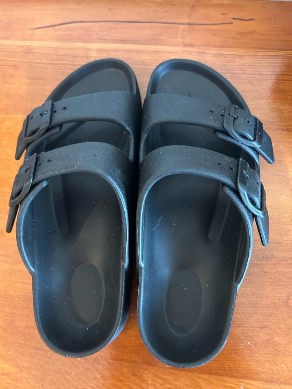 Lot of 3 pairs two-strap sandals never worn Size 37 summer footwear NWOT - Picture 5 of 5